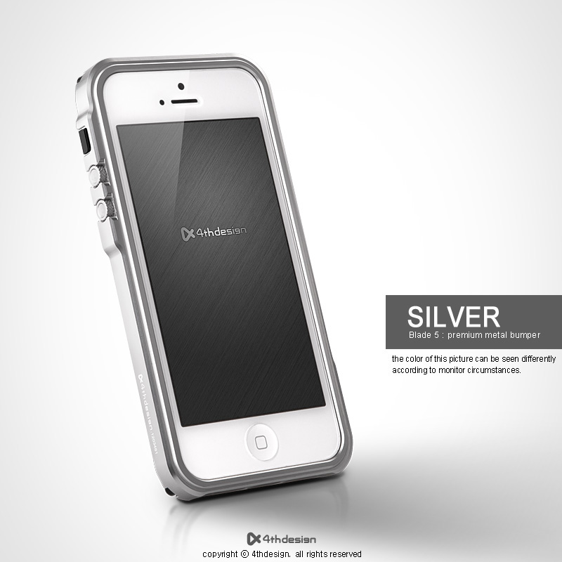 Blade 5 Aluminum Case Silver for Apple iPhone 5 & 5S