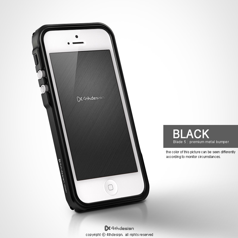 Blade 5 Aluminum Case Black for Apple iPhone 5 & 5S - Click Image to Close