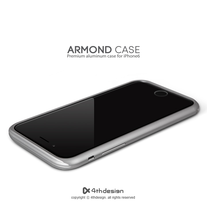 Armond Aluminum Case Silver for Apple iPhone 6 - Click Image to Close