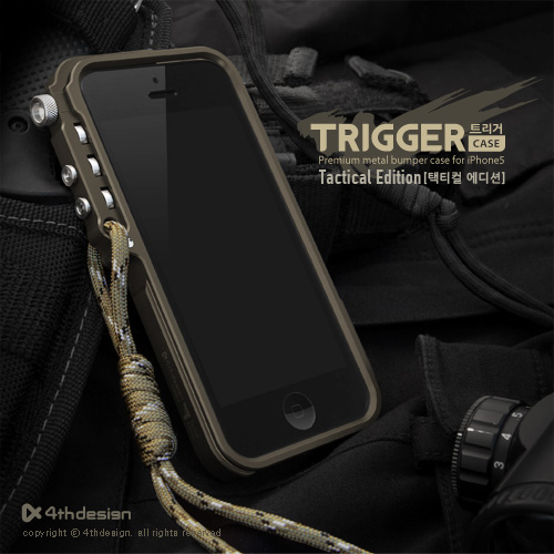 Trigger Aluminum Case Tactical edition for Apple iPhone 5 & 5S - Click Image to Close